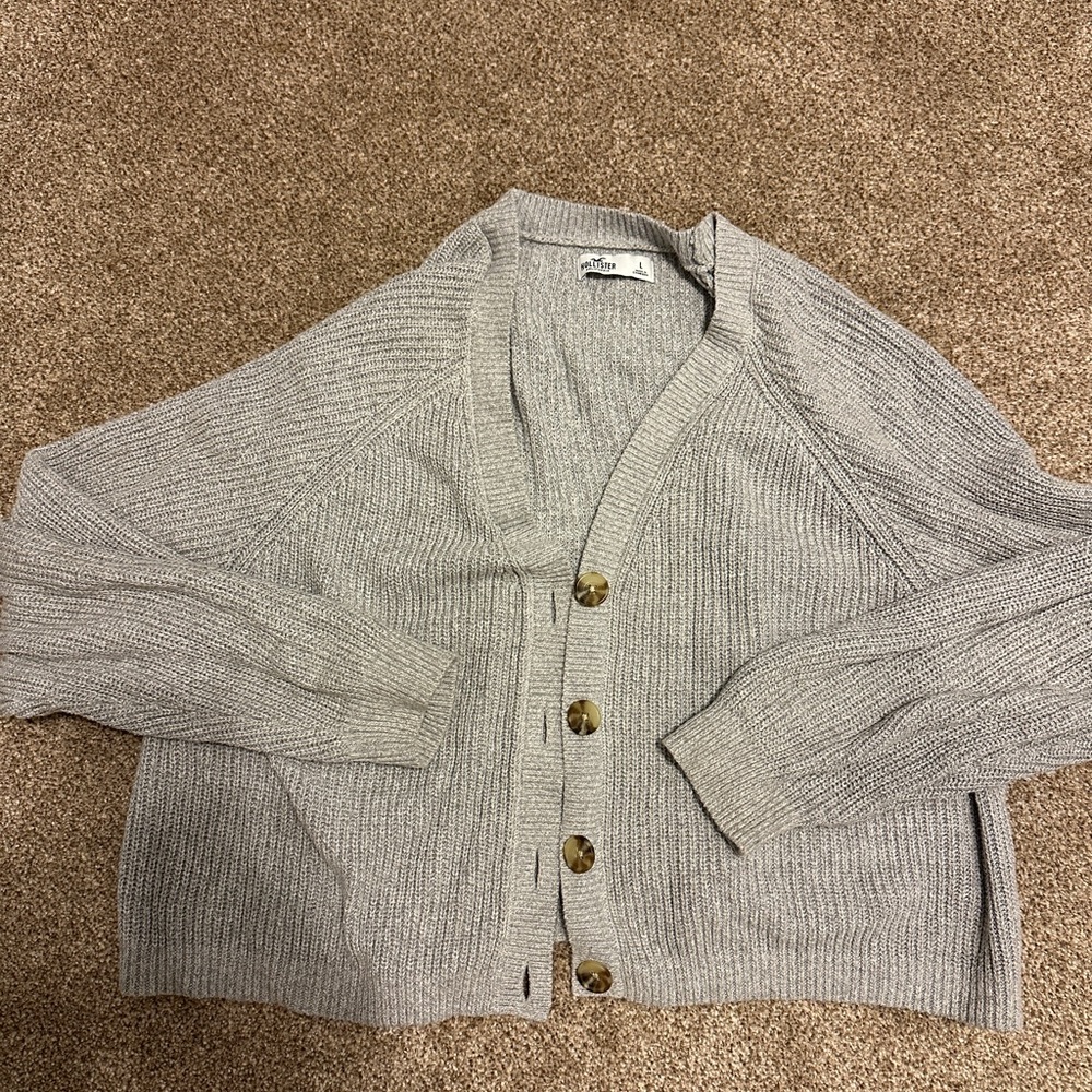 Hollister Light Gray Women's Cardigan